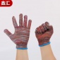 尼龙点塑手套 10针织线手套 工作林木加厚线手套临沂手套厂家供应
