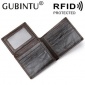 GUBINTU 古宾图 RFID protection WALLET 防磁男士真皮钱包 新款