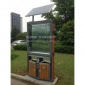宿迁明德太阳能垃圾箱生产厂家、多功能垃圾箱、广告果皮箱。